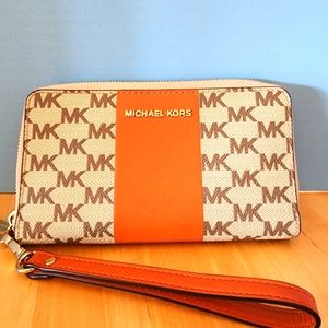 Michael Kors Zip Around Logo Wallet